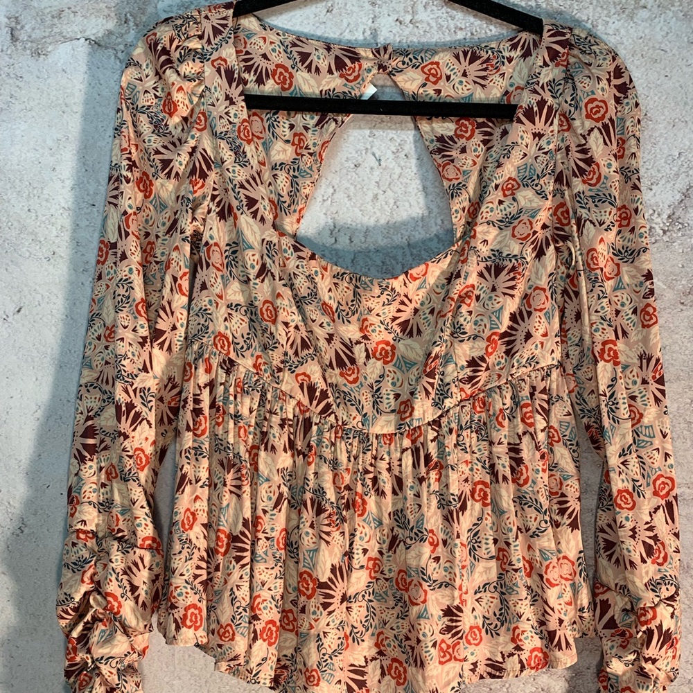 FREE PEOPLE floral blouse
